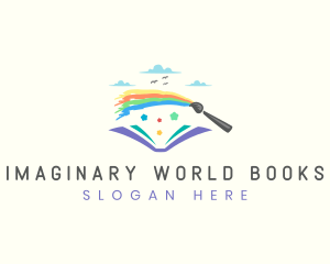 Rainbow Art Book logo design