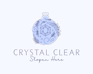 Natural Perfume Crystal logo design