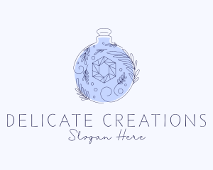 Natural Perfume Crystal logo design