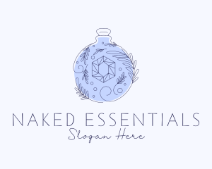 Natural Perfume Crystal logo design