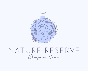 Natural Perfume Crystal logo design