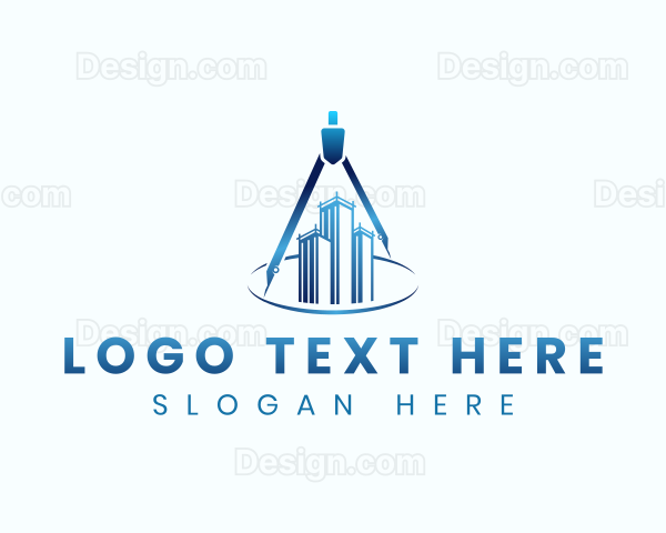 Architect Building Drafting Logo