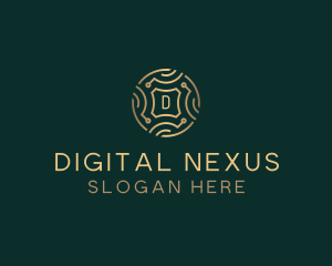 Digital Crypto Fintech logo design