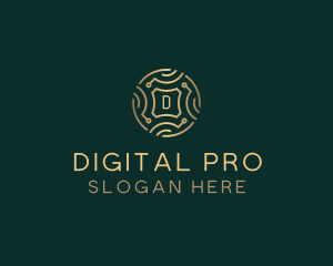 Digital Crypto Fintech logo design