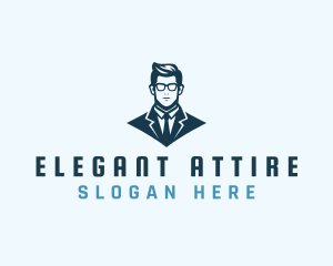 Corporate Businessman Suit logo design