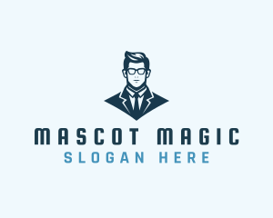 Corporate Businessman Suit logo design