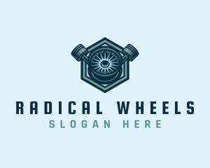 Automotive Wheels Maintenance logo design