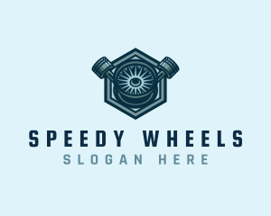 Automotive Wheels Maintenance logo design