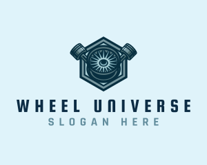 Automotive Wheels Maintenance logo design