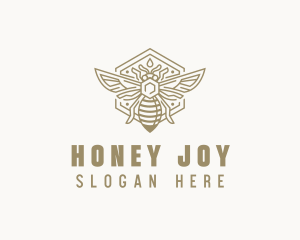 Honeycomb Honey Bee logo