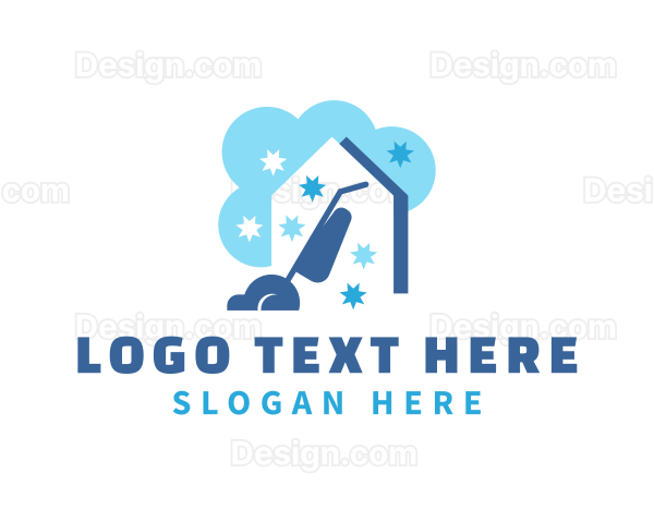 Cloud Vacuum Cleaner Housekeeping Logo