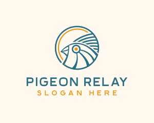 Egyptian Pigeon Bird logo
