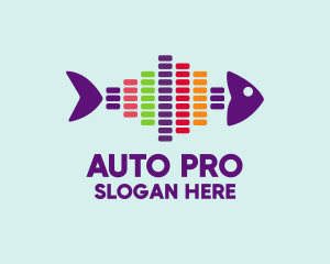 Colorful Audio Fish logo