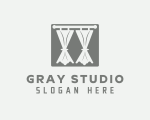 Gray Curtains Drapery logo