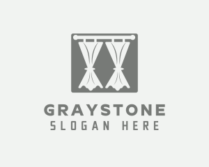 Gray Curtains Drapery logo