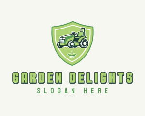 Lawn Mower Gardener logo design