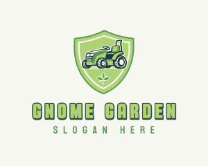 Lawn Mower Gardener logo design