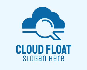 Online Cloud Search  logo design