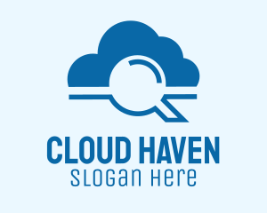 Online Cloud Search  logo design