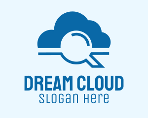 Online Cloud Search  logo design