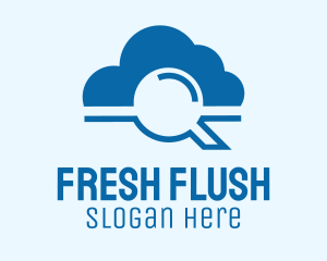 Online Cloud Search  logo design