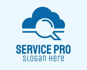 Online Cloud Search  logo design