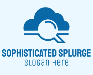 Online Cloud Search  logo design