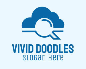 Online Cloud Search  logo design