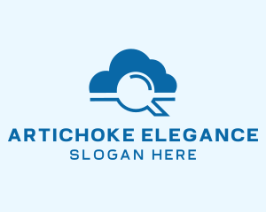 Online Cloud Search  logo design