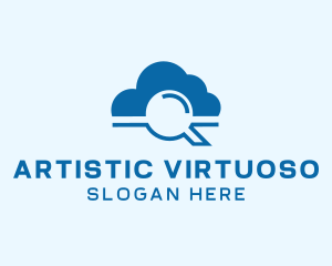 Online Cloud Search  logo design