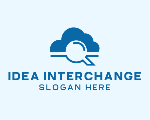 Online Cloud Search  logo design