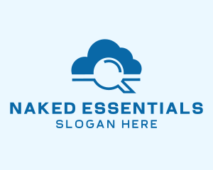 Online Cloud Search  logo design