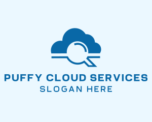 Online Cloud Search  logo design