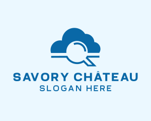 Online Cloud Search  logo design