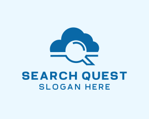 Online Cloud Search  logo design