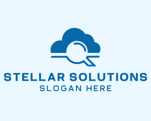 Online Cloud Search  logo design