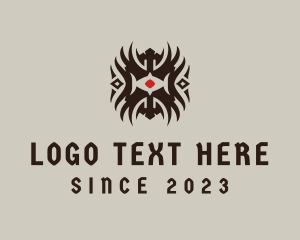 Traditional Tribal Mask logo