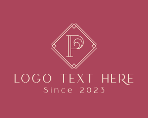 Photography - Elegant Minimalist Letter P logo design