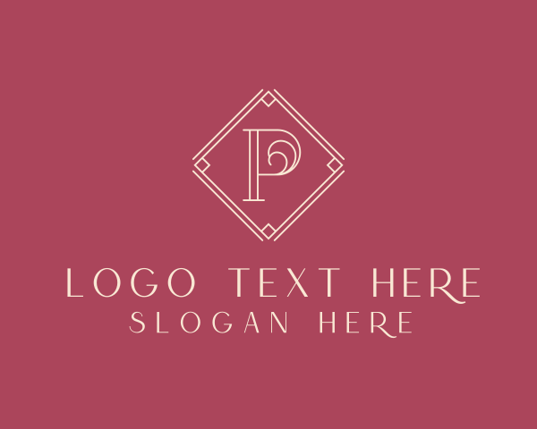 Elegant Minimalist Letter P logo