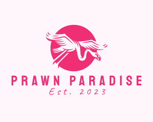 Flying Flamingo Safari logo design