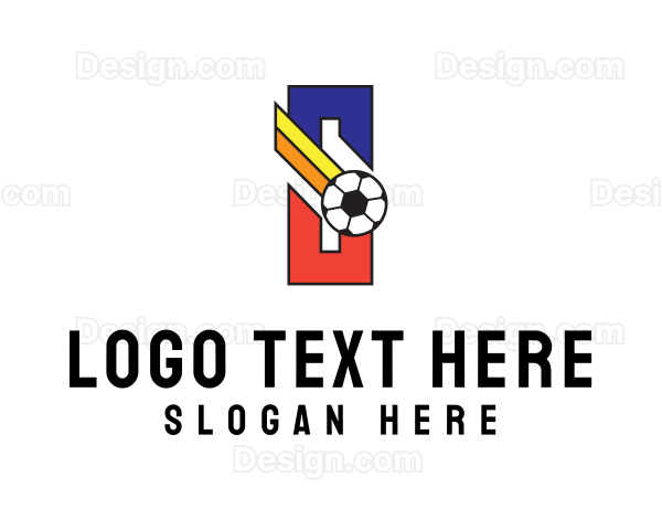 Soccer Ball Letter S Logo