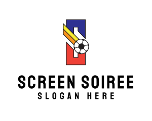 Soccer Ball Letter S logo design