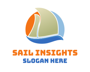 Boating Sail Boat logo
