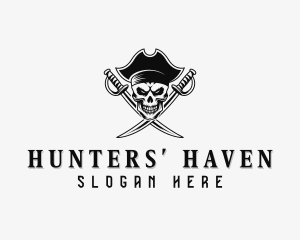 Pirate Sword Hunter logo design