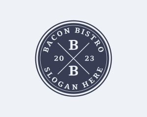 Professional Hipster Bistro Pub logo design