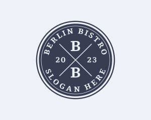 Professional Hipster Bistro Pub logo design