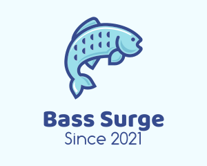 Sea Bass Fish logo design