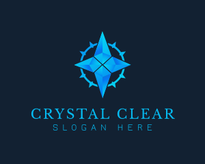 Diamond Crystal Compass logo