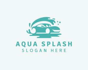 Vehicle Car Wash Splash logo design