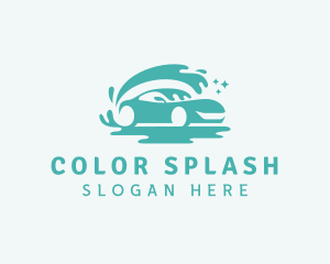 Vehicle Car Wash Splash logo design